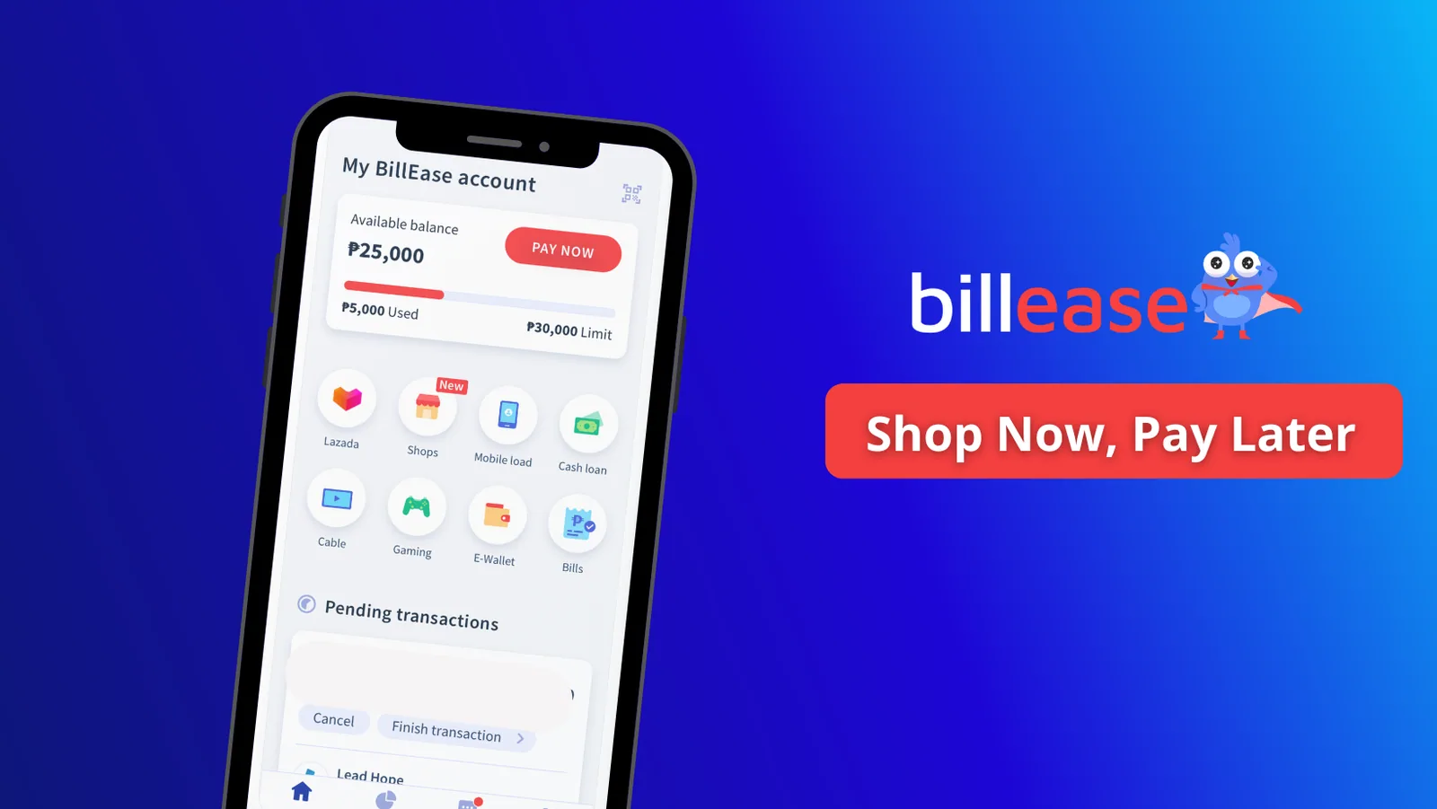 BillEase, buy now pay later app launches brand ambassador