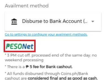The Pesonet logo will appear on all Pesonet-partnered banks in BillEase