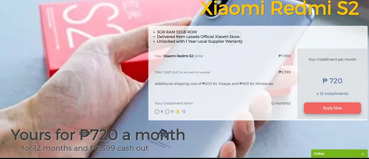 BillEase Xiaomi Redmi S2 Promo