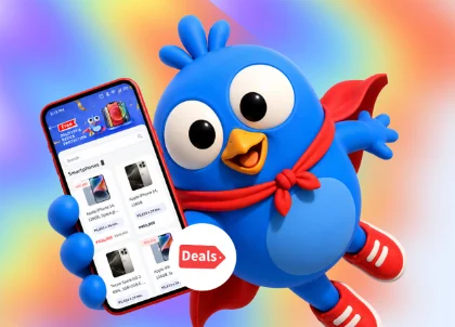 Billie holding the Billease Deals store